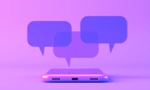 Instagram Purple Chat Bubble